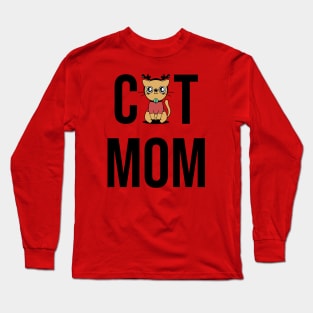 Cat Mom,Cat Mother, cat mama best gift for mom Long Sleeve T-Shirt